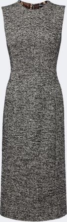 Dolce & Gabbana Wool and silk-blend tweed midi dress