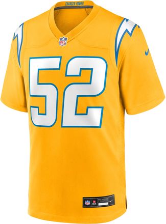 Nike Khalil Mack Los Angeles Chargers Nike Mens NFL Game Jersey in Yellow | 67NM0FAL97F-8Z0