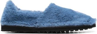 Marni Faux Fur Slip-On Loafers