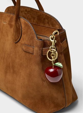 Coach Womens Apple charm keychain