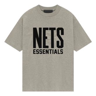 Fear of God x NBA Brooklyn Nets T-shirt Grey Black 125AL244105F