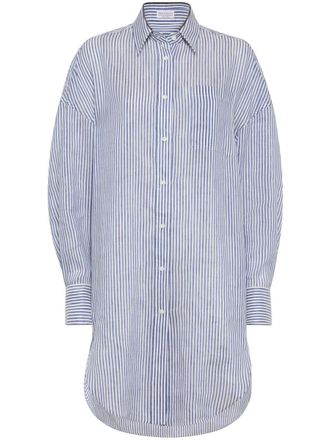 Brunello Cucinelli Striped Linen Shirt