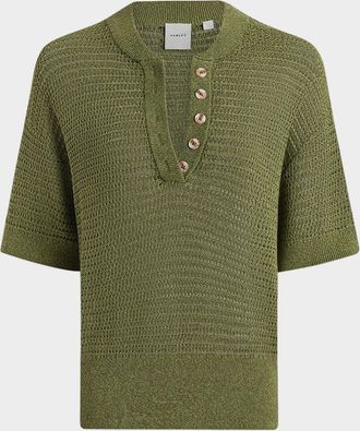 Varley Callie Open-Knit Top