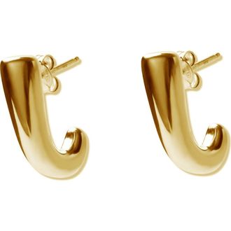 Argento Vivo J-Hoop Earrings in Gold at Nordstrom Rack
