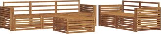 vidaXL Conjunto De Sof&aacute;s De Exterior 6 Uds. Natural Vidaxl
