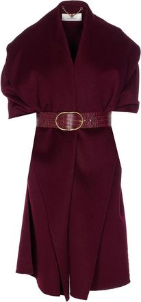 Elisabetta Franchi Bordeaux Coat