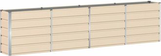 vidaXL Jardinera Marfil 320 X 40 X 75 Cm Acero Vidaxl