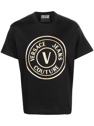 Versace Jeans Couture logo-print T-shirt - Black