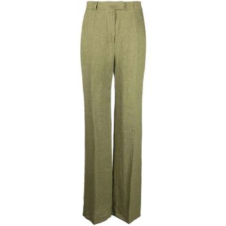 Max Mara Dames, Broeken, Groen, Maat: L
