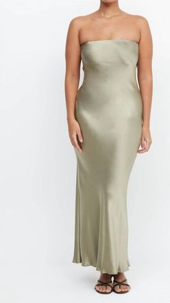Bec&bridge Moondance Strapless Dress In Sage