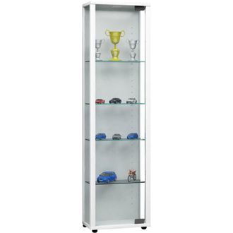 ebuy24 Ebuy24 - Vitrina De Vidrio Vcm De Pie Vitrina De Vidrio Con Vidrio De Seguridad Esg Dimensiones Aprox. Al. 115 X An. 33 X P. 18 Cm Vidrio De Gabinete 