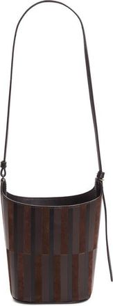 Proenza Schouler Striped Mini Bucket Bag in Black/espresso at Nordstrom
