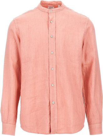Aspesi Linen shirt with Mandarin collar Man 42