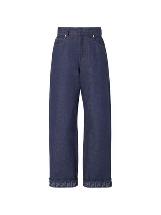 Fendi Ff Reverse Denim Jeans