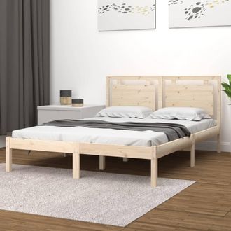 vidaXL Estructura De Cama Madera Maciza 120x190 Cm Vidaxl