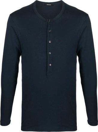 Tom Ford Henley-neck Long-sleeve T-shirt