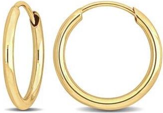 Delmar 14K Gold 13mm Hoop Earrings at Nordstrom Rack