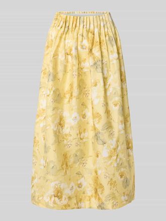 Vero Moda High Waist Midirock aus Lyocell-Mix Modell LEMON in GELB, Gr&ouml;&szlig;e 34