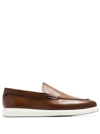 Magnanni Orion leather loafers - men - Rubber/Calf Leather/Calf Leather - 41 - Brown