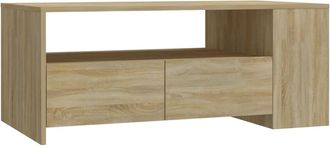 vidaXL Mesa De Centro Madera De Ingenier&iacute;a Roble Sonoma 102x55x42 Cm Vidaxl