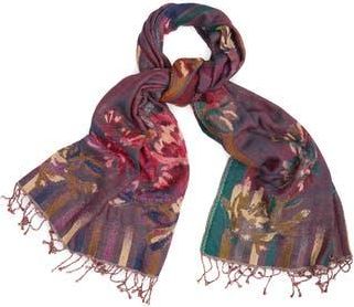 Saachi Floral Fringe Scarf in Floral Multi at Nordstrom Rack