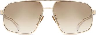 David Beckham DB 7102/S LOJ/HA Mens Sunglasses Gold Size 61