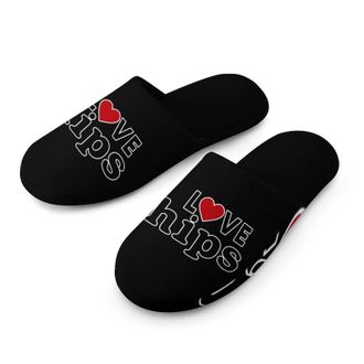 Generic I Love Chips Mens House Slippers Slip Indoor Slipper On Shoes Warm Outdoor