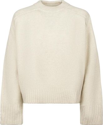 SOEUR Will Sweater - Dames - Ronde hals truien - Beige - M - Wol - Truien & Vesten