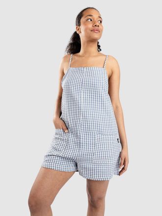 Blue Tomato Short Linen Jumpsuit blauw