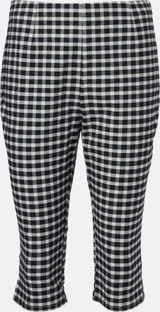 Poss&eacute; Chiara gingham cotton-blend capri pants