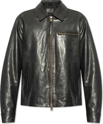 AllSaints Miller leren jas - Heren - Leren en Su&egrave;de Jassen - Zwart - XS - Jassen