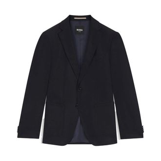 HUGO BOSS Heren, Jassen, Blauw, Maat: 2XL Leer