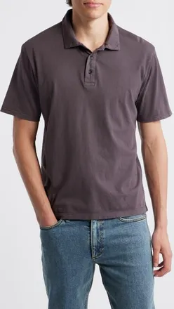 Rag & Bone Garment Dye Polo in Coal Grey at Nordstrom, Size Xx-Large