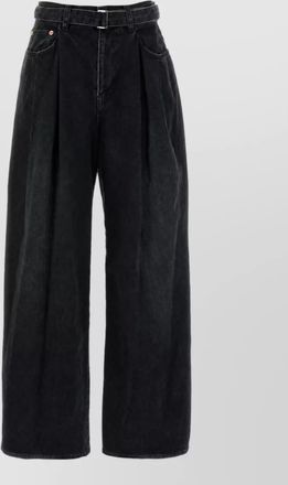 sacai black denim jeans