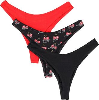 Diesel 3-Pack Cotton Briefs - Red