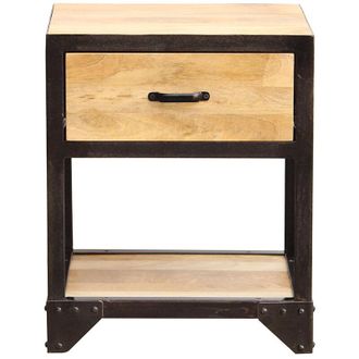 Miliboo Comodino legno e metallo INDUSTRIA