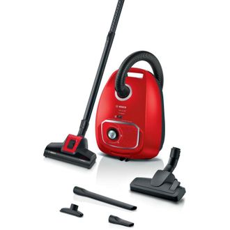 Bosch Bgb41pet1 Serie 4 Aspirapolvere Con Sacco a Traino Potenza 600 Watt Capacita 4 Litri Proanimal Colore Rosso