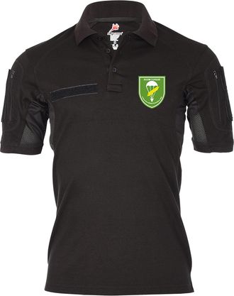 Copytec 37600 Tactical Polo Shirt FschJgBtl 262 Paratroopers Battalion German Army, black, M