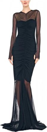 Norma Kamali Kleedjes, Dames, Zwart, S, Norma Kamali - Jurken > Dagjurken > Maxijurken