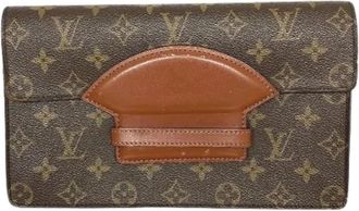 Louis Vuitton Pre-owned Clutches, male, Brown, Size: ONE SIZE Pre-owned Chaillot Monogram Clutch Bag