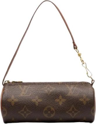 Louis Vuitton Pre-owned Papillon Pochette - Dames - Vintage Mini Tas - Bruin - ONE Size - Vintage