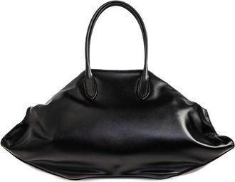 Alexander McQueen Womens Shoulder Bag Maxi Manta Black Calfskin