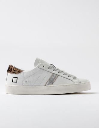 D.A.T.E. hill low calf white-leopard