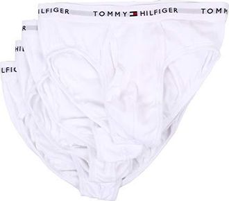Tommy Hilfiger Cotton Brief 4-Pack Mens Underwear White : MD