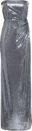 Alex Perry Abito da sera senza spalline - Effetto metallizzato