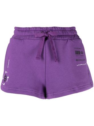 Dolce & Gabbana DG VIBE cotton track shorts - women - Cotton - 42 - Purple