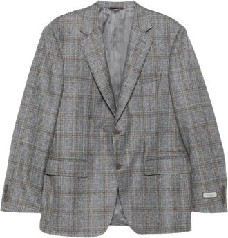Canali Checked Wool Jacket