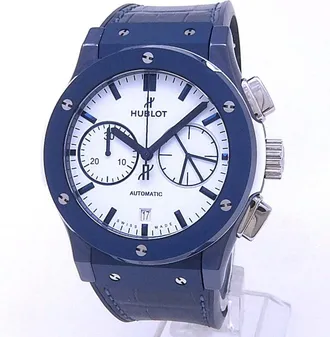 Hublot Pre-owned Hublot Classic Fusion Chronograph Boutique Ibiza Automatic White Dial Mens Watch 521.EX.2090.LR.IBZ19