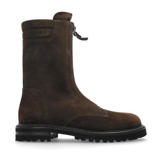 Giorgio Armani Ankle Boots, male, Brown, Size: 12 US Suede Ankle Boots