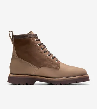 Cole Haan Mens American Classics Waterproof Plain Toe Boot - Beige Size 10.5